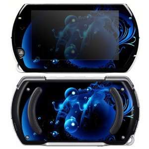 Sony PSP Go Skin Decal Sticker   Blue Potion