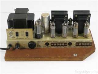 Vintage Pilot SA 232 Stereo 6BQ5 Push Pull Tube Amp Amplifier Works 