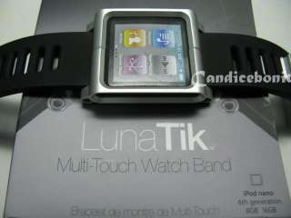 Aluminu LunaTik Watch Band（BLK) for iPod Nano6  