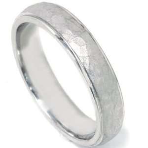  Hammered Wedding Band Argentium Sterling Silver Jewelry