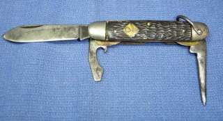 Vintage Camillus Cub Scout BSA 3 Blade Knife New York  