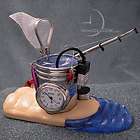 Mini Clock, FISHING BUCKET w/ Rod, Net, Hooks, Lures