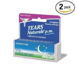 Alcon Tears Naturale P.M. Lubricant Eye Ointment, 1/8 Ounce Tubes 