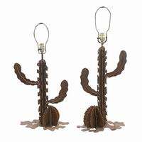 Wrought Iron Cactus Table Lamps Western Style  