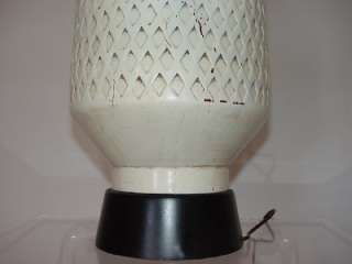   geometric pattern table lamp with black base 10 diameter x 28 height