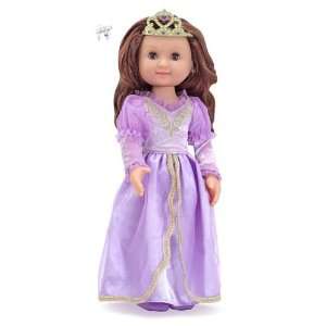   Larissa Doll with Purple Dress & Tiara + Free Hair Bow Toys & Games