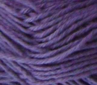 Peaches & Creme Cotton Mill End Yarn Color  GRAPE, One Pound, 4 Ply 