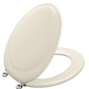   CP 47 Almond Toilet Seat with Polished Chrome Hinges