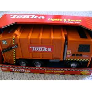  Tonka Lights and Sound Garbage Truck ORANGE Toys & Games