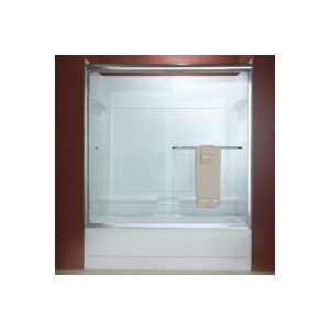 American Standard Euro Tub and Shower Clear Glass Doors with Towel Bar 