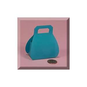  12ea   2 3/4 X 1 1/4 X 2 Turquoise Purse Shape PVC Box 