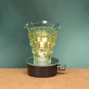   Green Glass Telescope Electric Oil Aromatherapy Burner