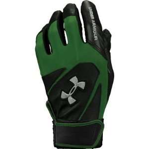  Under Armour Adult Clean Up III Blk/Dkg Batting Gloves 