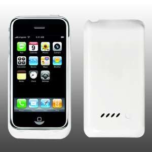   3Gs External Charger Battery Backup Case Cover WHITE Electronics