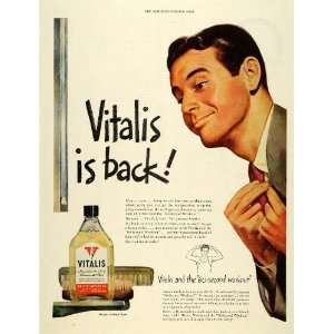  1946 Ad Vitalis Dandruff Hair Scalp Bristol Myers 