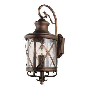   5121 AC Coastal 3 Light Outdoor Wall Lighting in Antique Copper